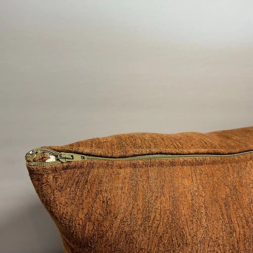 Newport Rust & Brown Couch Pillow - Made in the USA